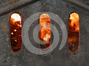 Gates of Hell - Fireplace of Tiled Stove
