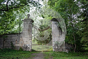Gates of the Menagerie in Gatchina Park