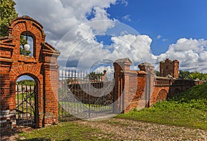 The gates of nobiliary family's country estate