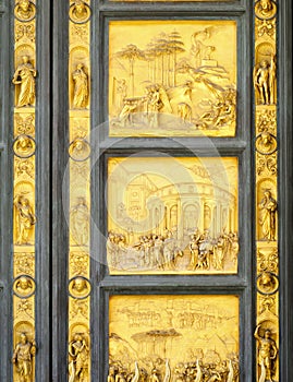 Gates of Paradise detail, Florence Baptisery, Italy