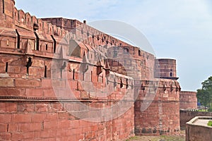 Gates of Red Fort of Agra in Uttar Pradesh, India