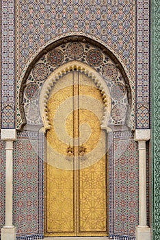 Gates of the Royal Palace. Fez, Morocco