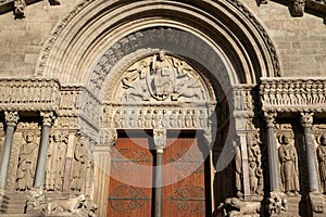 Gates of Saint Trophime Church, Arles, Bouche-du-RhÃÂ´ne, France. photo