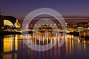 Gateshead and Newcastle at Sunset