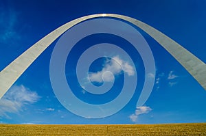 Gateway arch sculpture in St Louis Missouri