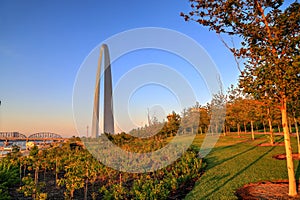 The Gateway Arch in St. Louis, Missouri