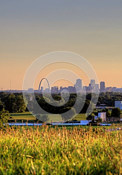 Gateway Arch and St. Louis, Missouri Skyline