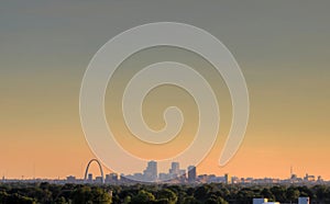 Gateway Arch and St. Louis, Missouri Skyline