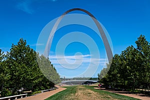 The Gateway Arch National Park in Saint Louis Missouri