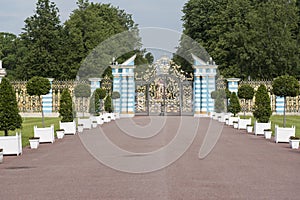 Gateway in Catherine Palace St Petersburg Russia