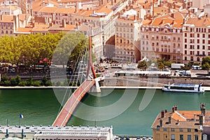 Gateway Courthouse footbridge in Lyon, France