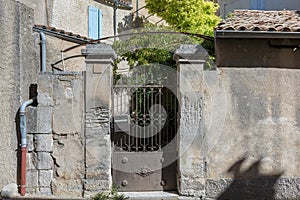 Gateway in mediaeval small village, Provence