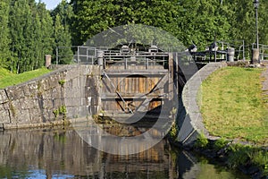 The gateway of the old part of the Saimaa canal