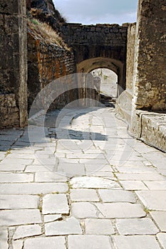 Gateway in Palaio Frourio, city of Corfu