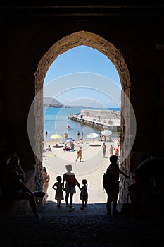 Gateway to the beach, Cefalu