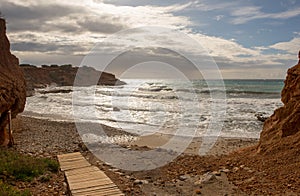 Gateway to the cala sa caleta in Ibiza