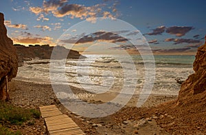 Gateway to the cala sa caleta in Ibiza