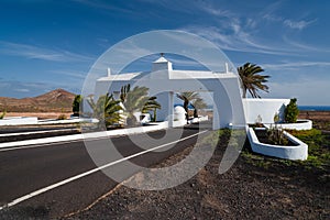 Gateway to Costa Teguise town, Lanzarote, Spain photo