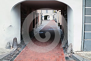 gateway to old quarter konventa seta in Riga photo