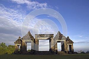 Stone Gateway to Ratu Boko Temple photo