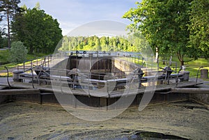 Gateway to the Saimaa Canal June morning. Finland