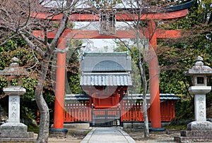 Gateway to a temple in Kyoto