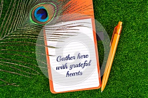 Gather here with grateful hearts photo