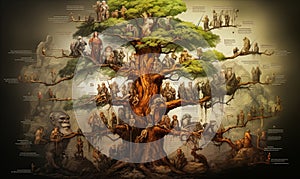 Gathering of People Around Large Tree