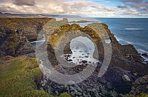 Gatklettur rock arch