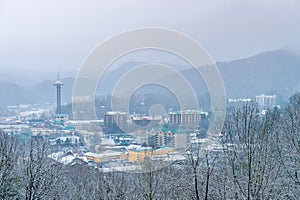 Gatlinburg in winter