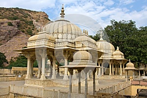 Gatore Ki Chhatriyan, Jaipur, Rajasthan, India.