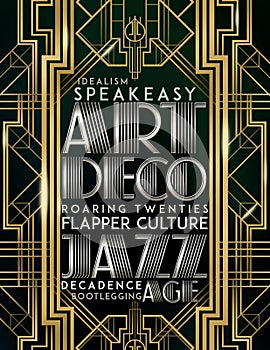 Gatsby Style Art Deco Jazz Era