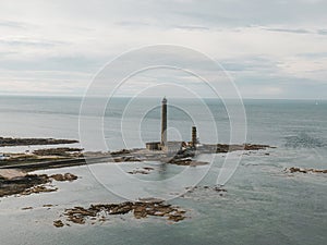 The gatteville lighthouse in Normandy