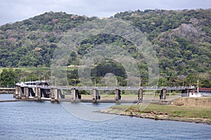 Gatun Artificial Lake Dam Barrier