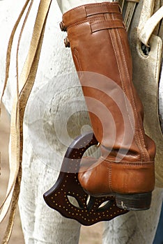 Gaucho leather boots photo