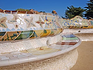 Gaudi Bench in Park Guell