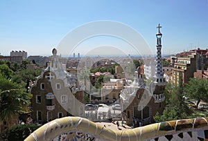 Gaudi Gingerbread House at Park Guell in Barcelona