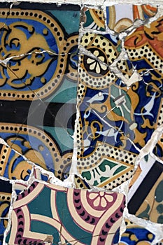 Gaudi Mosaic Tiles - Barcelona, Spain