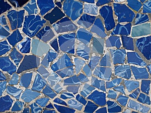 Gaudi Mosaic Tiles - Barcelona, Spain photo