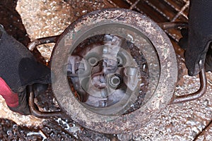 Gauge Damaged PDC Drilling Bit