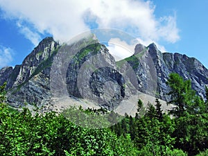 Gauschla peak in the Appenzell Alps mountain range