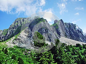 Gauschla peak in the Appenzell Alps mountain range