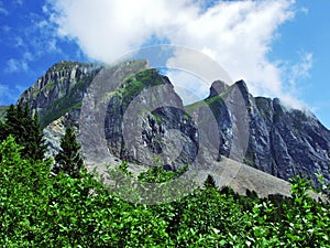 Gauschla peak in the Appenzell Alps mountain range