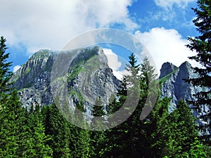 Gauschla peak in the Appenzell Alps mountain range