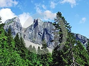 Gauschla peak in the Appenzell Alps mountain range