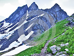 Gauschla peak in the Appenzell Alps mountain range