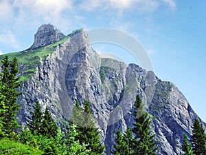 Gauschla peak in the Appenzell Alps mountain range