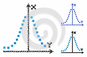 Gauss plot Composition Icon of Circles