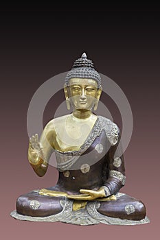 Gautama Buddha art sculpture in bronze
