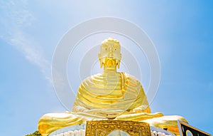 Gautama Buddha golden yellow.